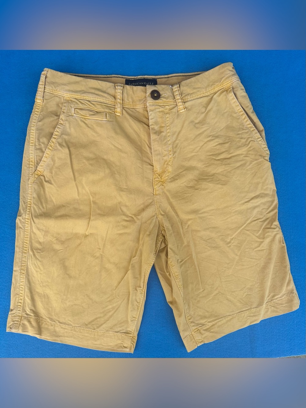American Eagle Outfitters Men's Mustard Classic Chino Shorts